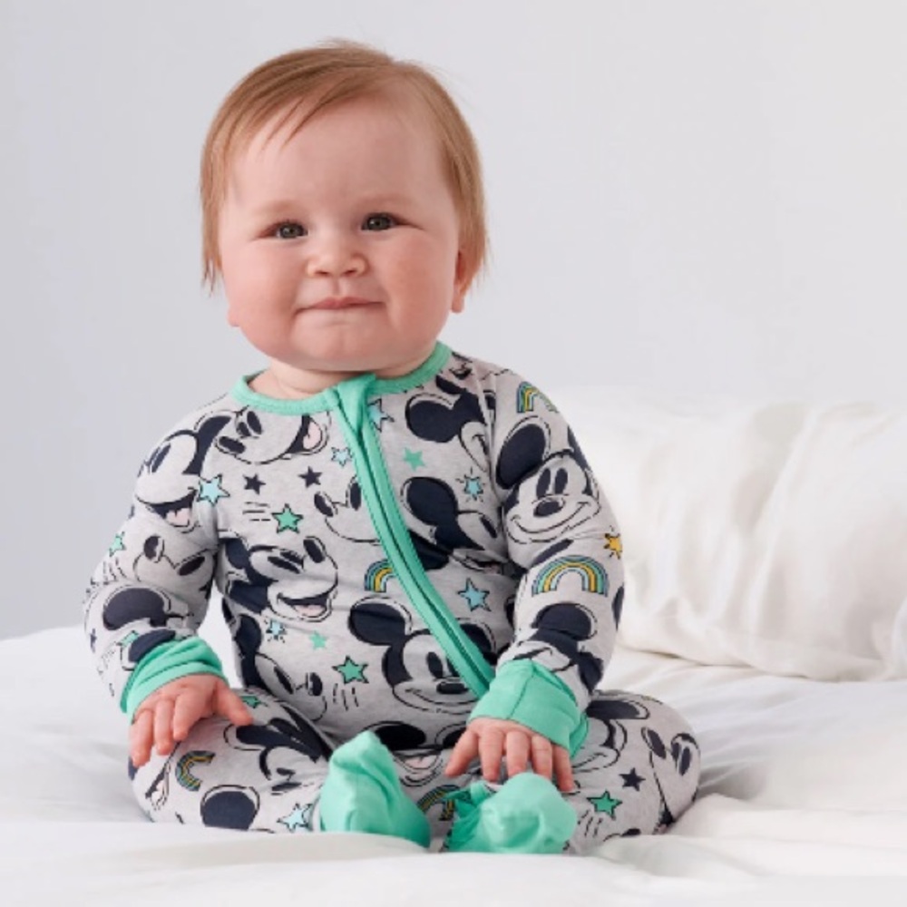 Little Sleepies Mickey Forever BNWT size 3-6 months